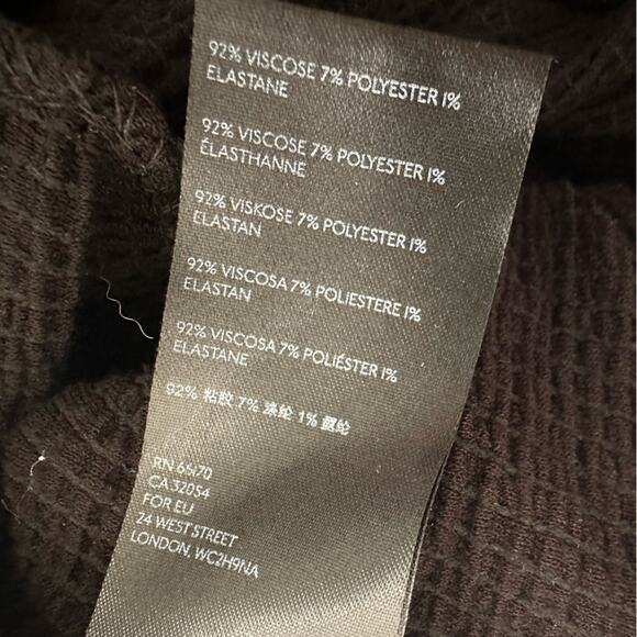 Maeve Anthropologie Stretchy Black Dolman Sleeve Gauzy Viscose Top Small - Picture 7 of 7